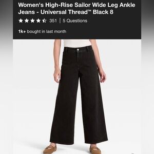 Universal Thread Black Jeans